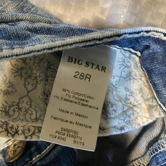 Big Star women’s jeans size 28R - Picture 3 of 5